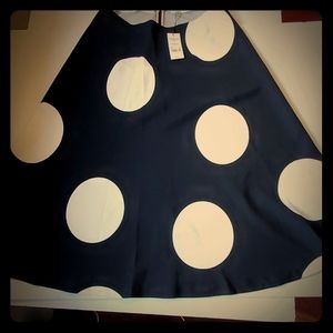 L.. Bennett black/Polka dot circle skirt sz.12 new